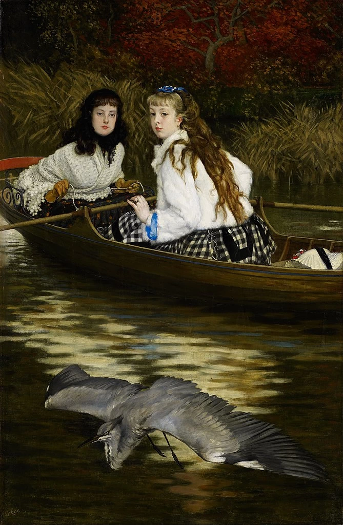 James Tissot - 193, Sul Tamigi, un airone, 1866, Minneapolis Institute of Arts